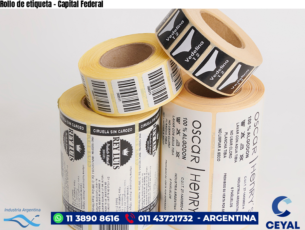 Rollo de etiqueta – Capital Federal