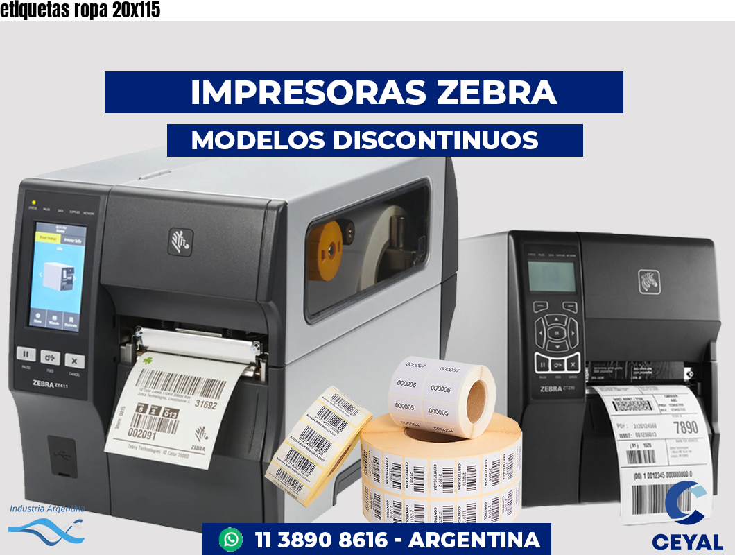 etiquetas ropa 20x115