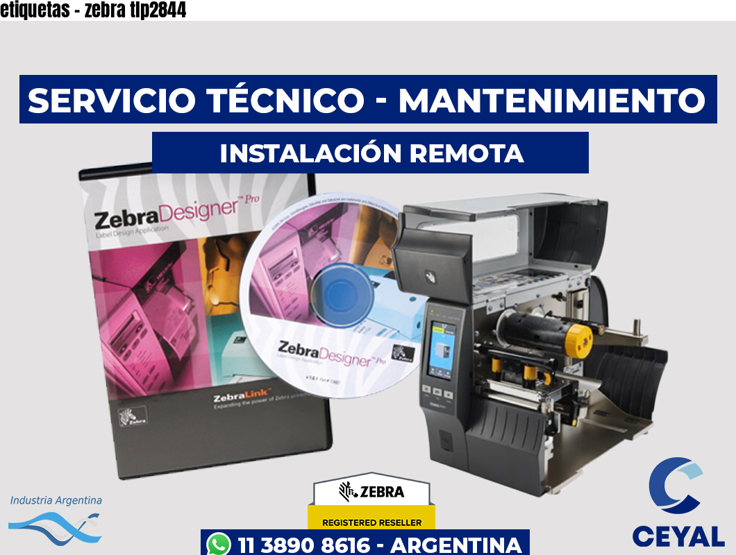 etiquetas - zebra tlp2844
