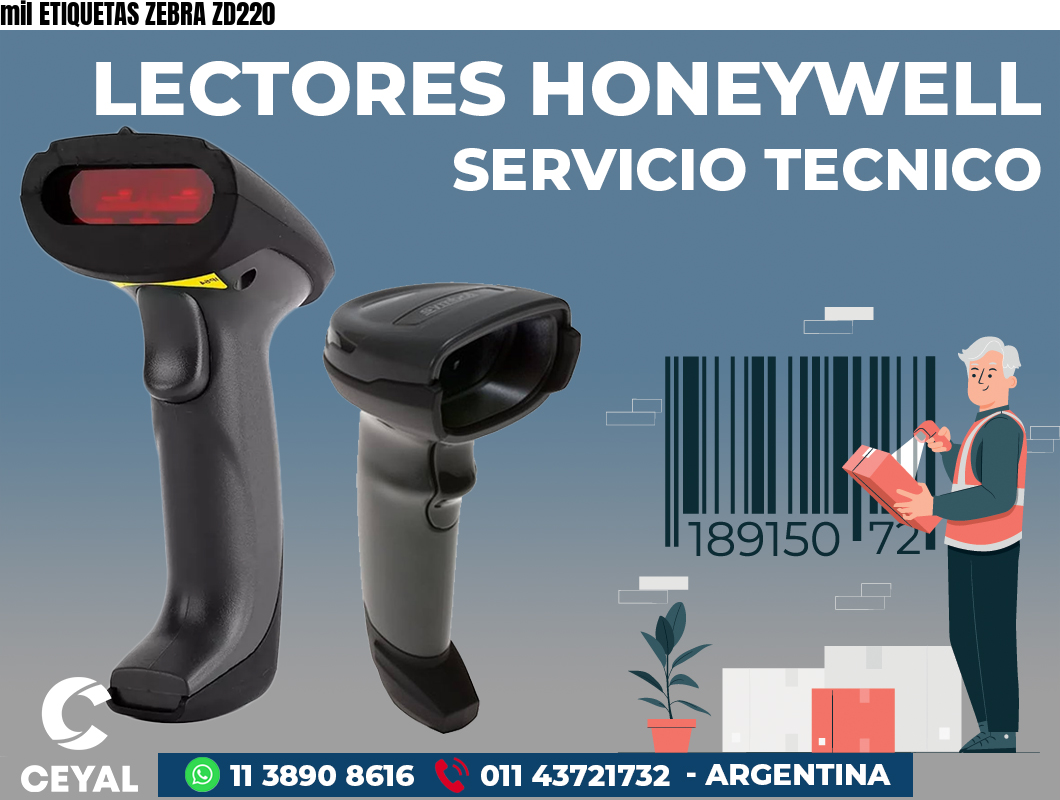 mil ETIQUETAS ZEBRA ZD220