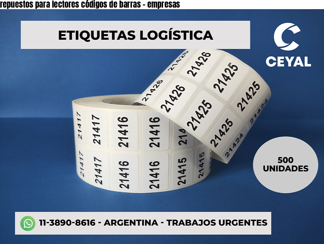 repuestos para lectores códigos de barras - empresas