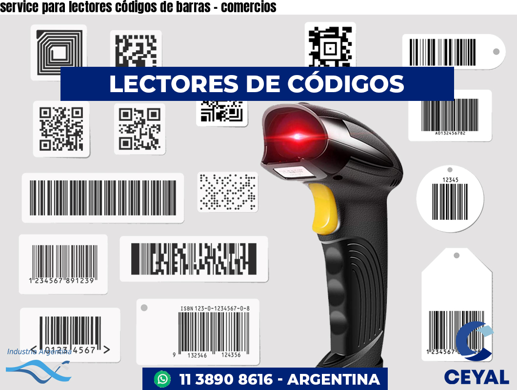 service para lectores códigos de barras - comercios