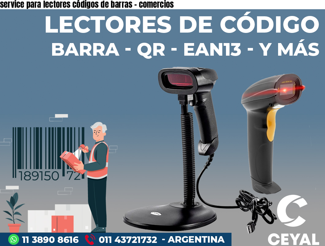 service para lectores códigos de barras – comercios