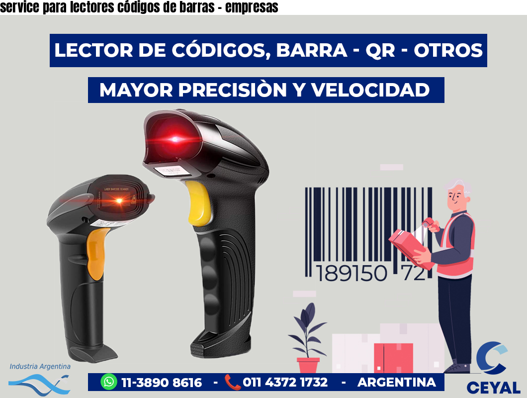 service para lectores códigos de barras - empresas