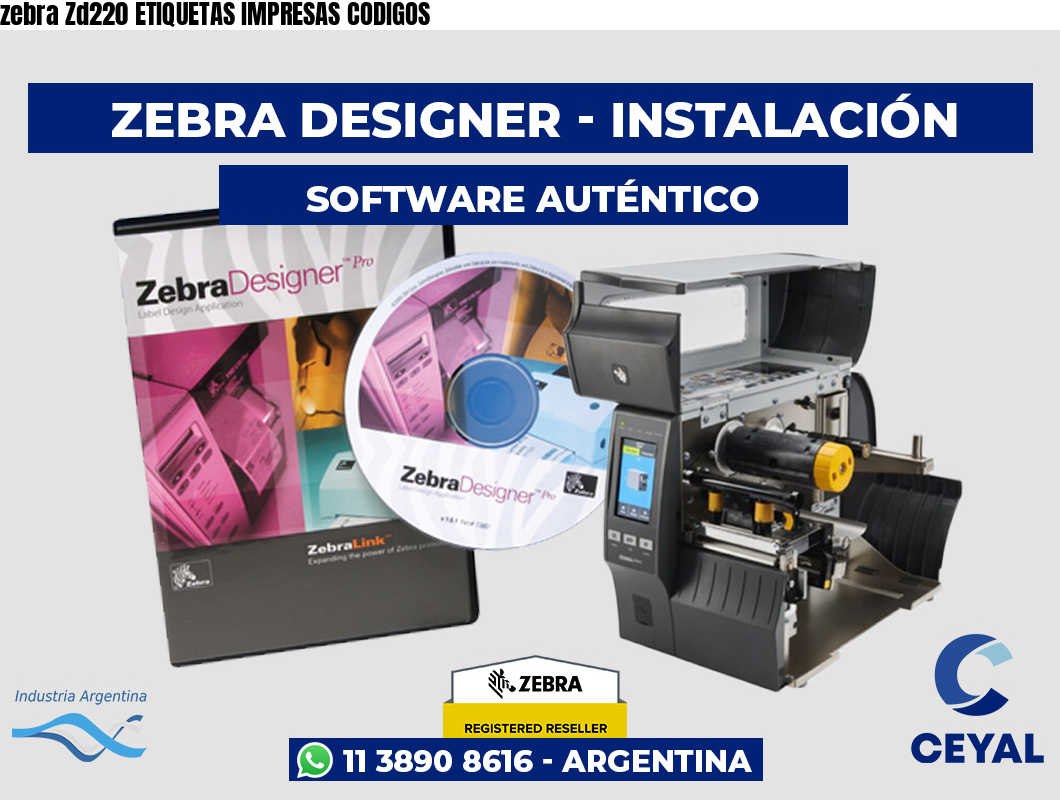 zebra Zd220 ETIQUETAS IMPRESAS CODIGOS