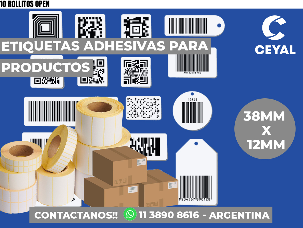 10 ROLLITOS OPEN
