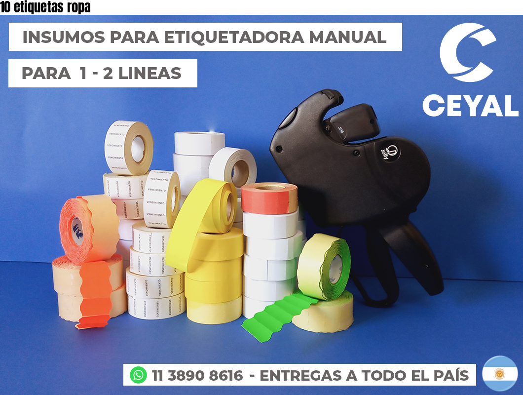 10 etiquetas ropa
