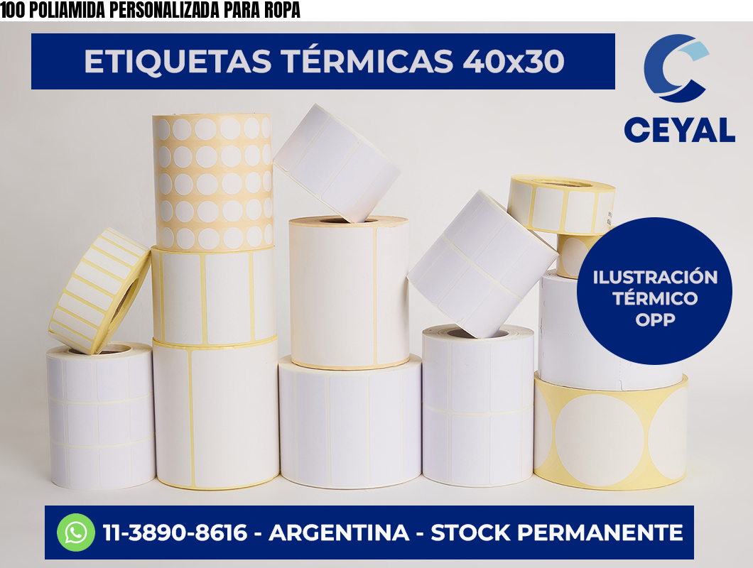 100 POLIAMIDA PERSONALIZADA PARA ROPA