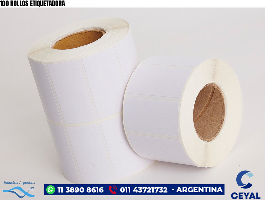 100 ROLLOS ETIQUETADORA