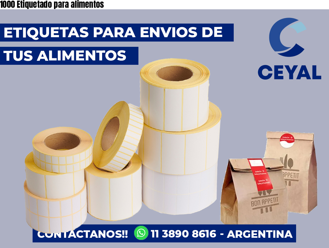 1000 Etiquetado para alimentos