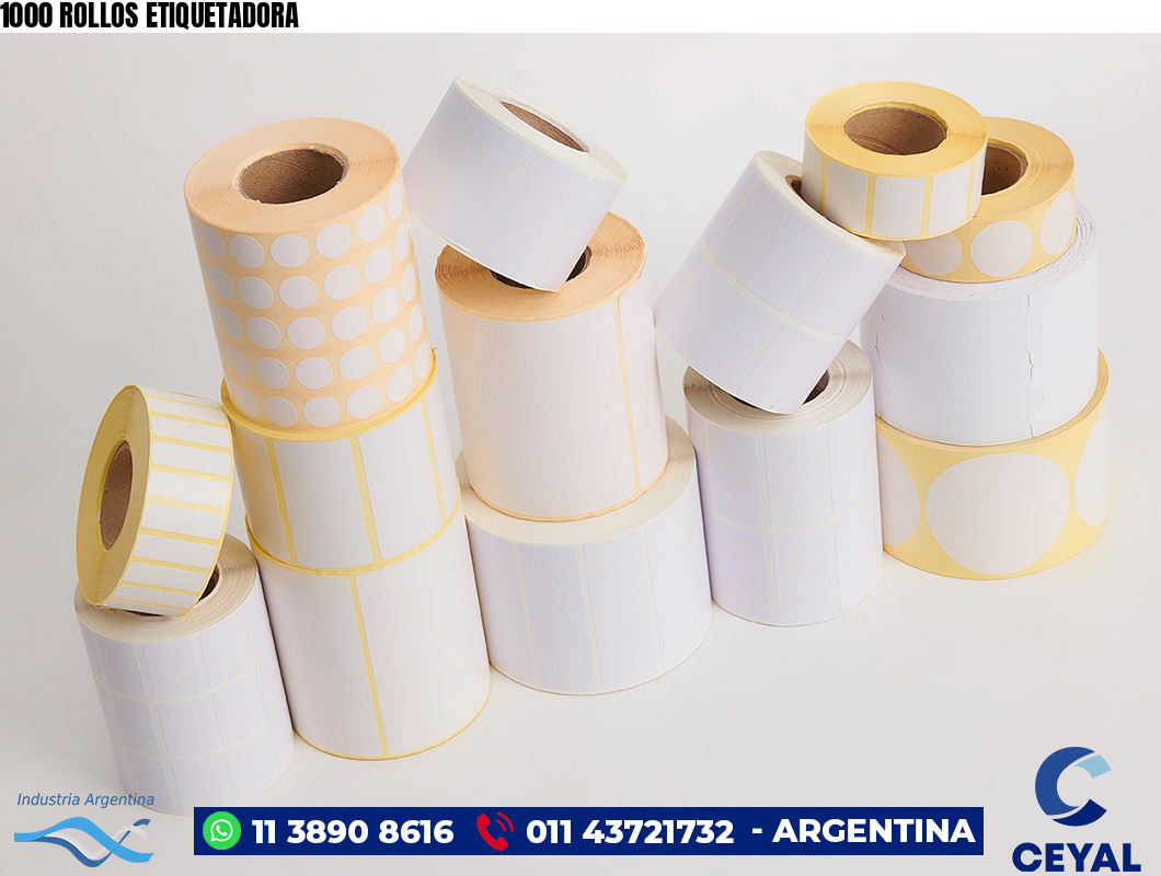 1000 ROLLOS ETIQUETADORA