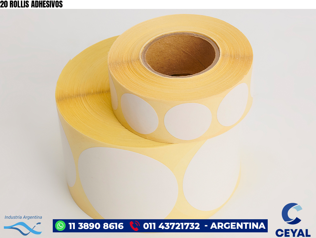 20 ROLLIS ADHESIVOS