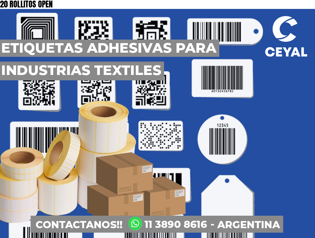 20 ROLLITOS OPEN