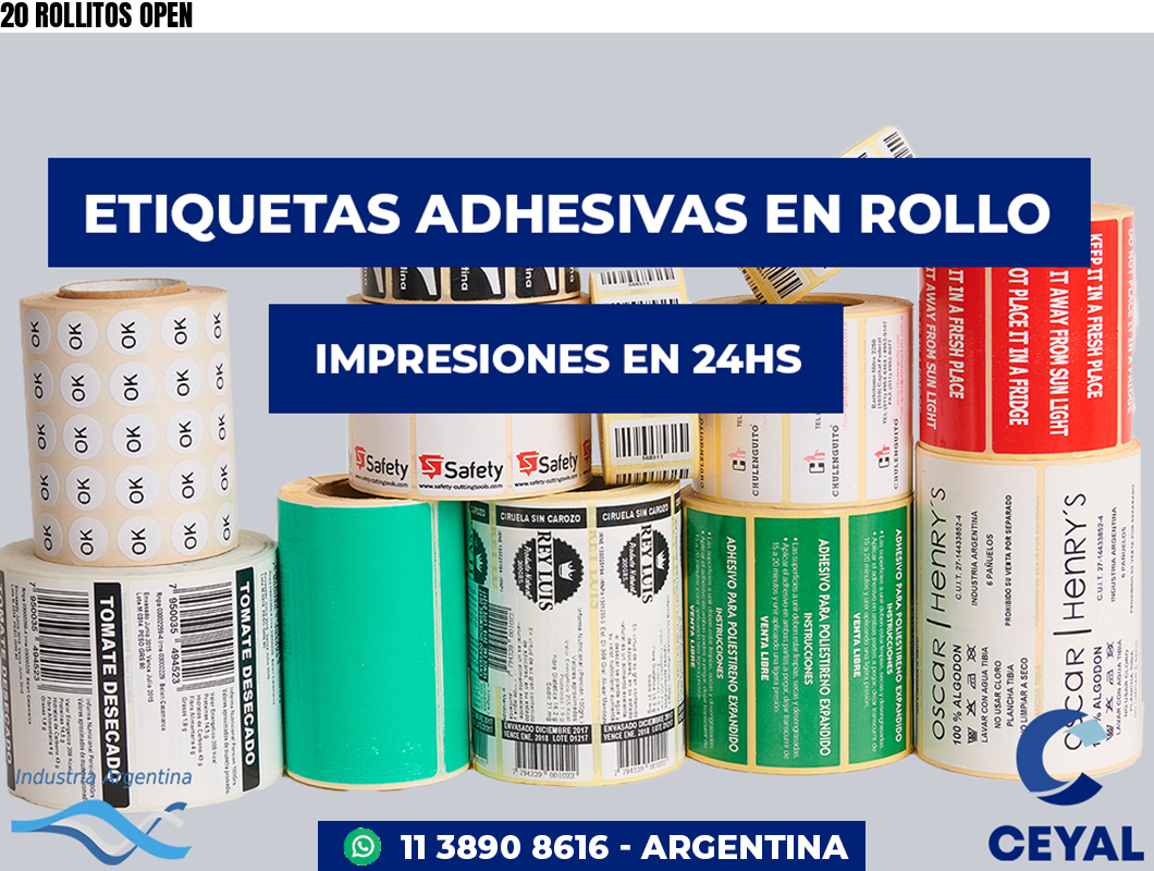 20 ROLLITOS OPEN