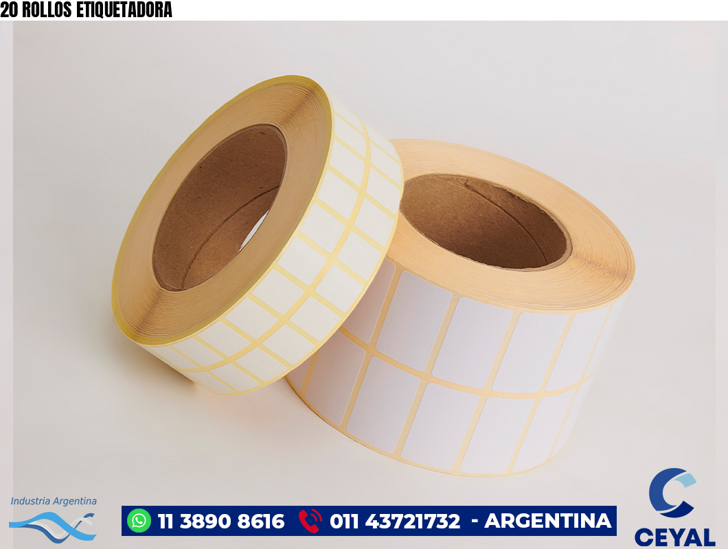 20 ROLLOS ETIQUETADORA