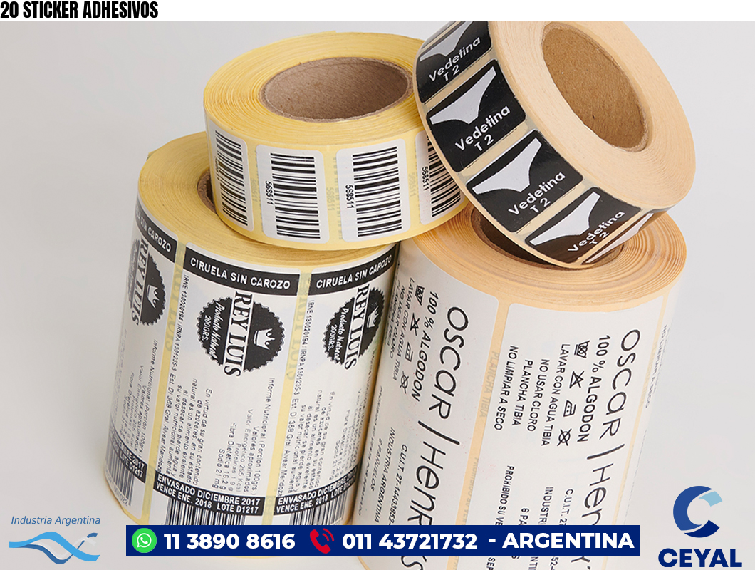 20 STICKER ADHESIVOS