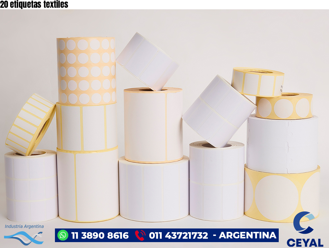 20 etiquetas textiles