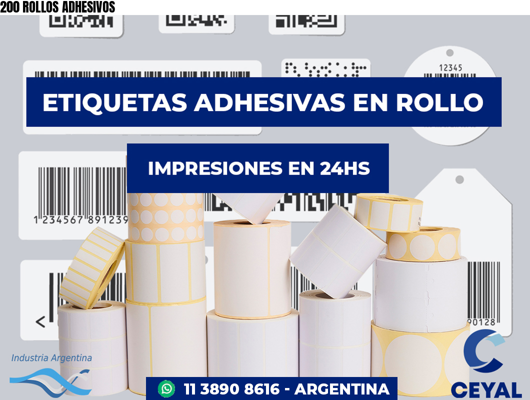 200 ROLLOS ADHESIVOS