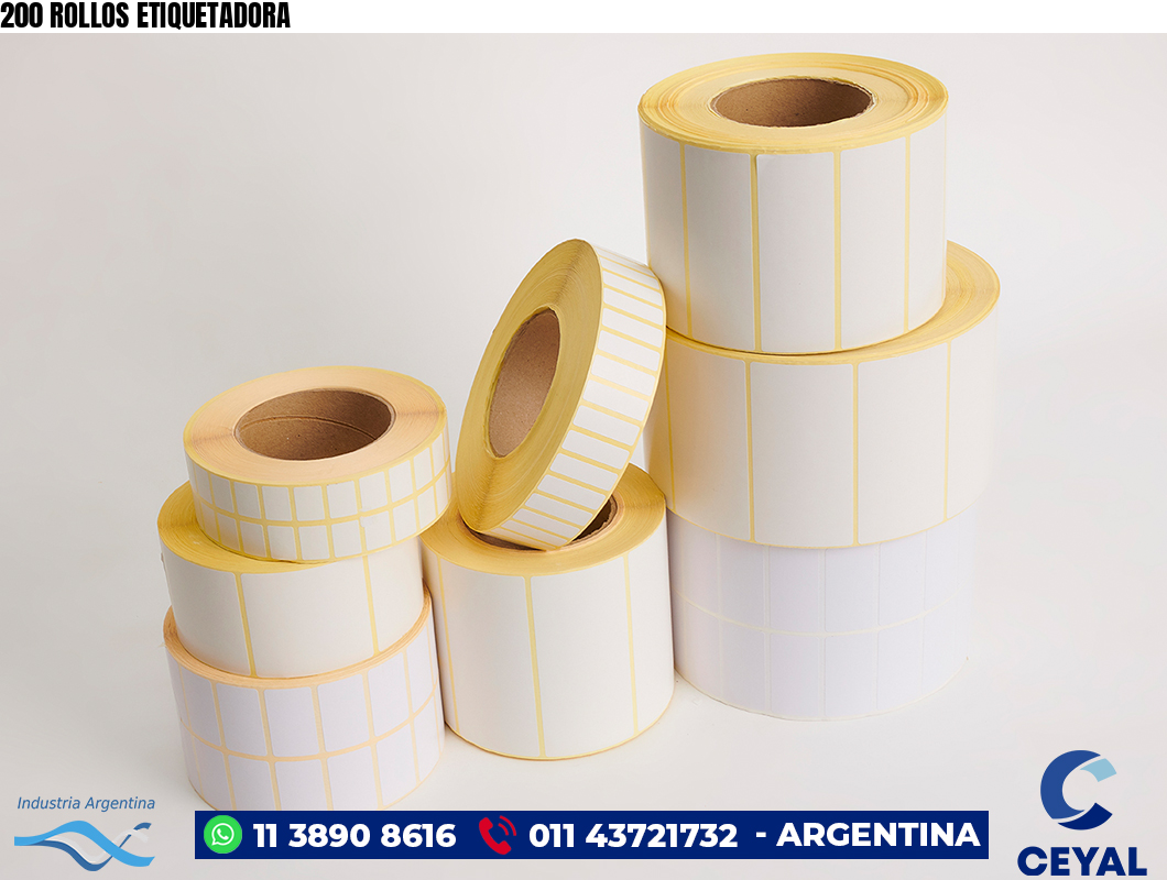 200 ROLLOS ETIQUETADORA