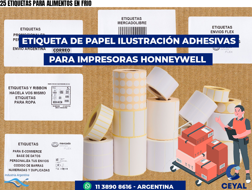 25 ETIQUETAS PARA ALIMENTOS EN FRIO