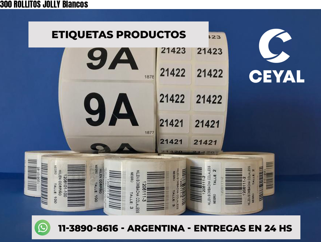 300 ROLLITOS JOLLY Blancos
