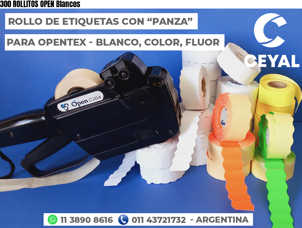 300 ROLLITOS OPEN Blancos