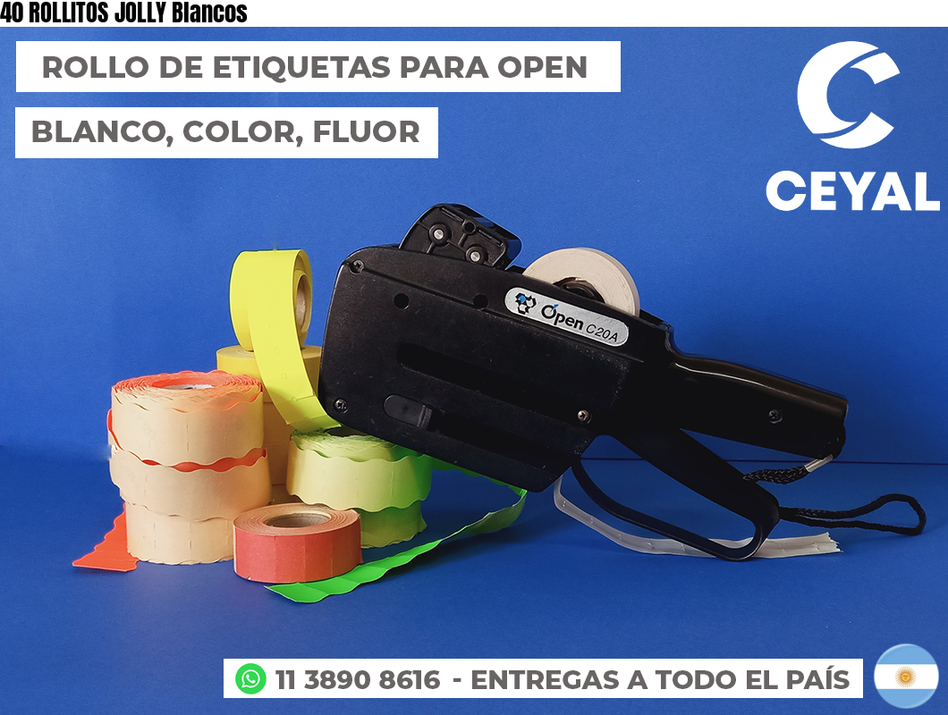40 ROLLITOS JOLLY Blancos