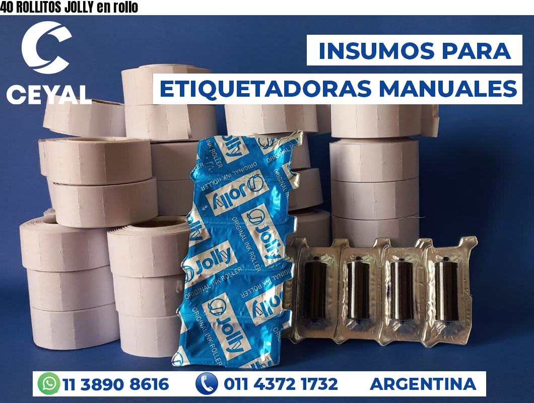 40 ROLLITOS JOLLY en rollo