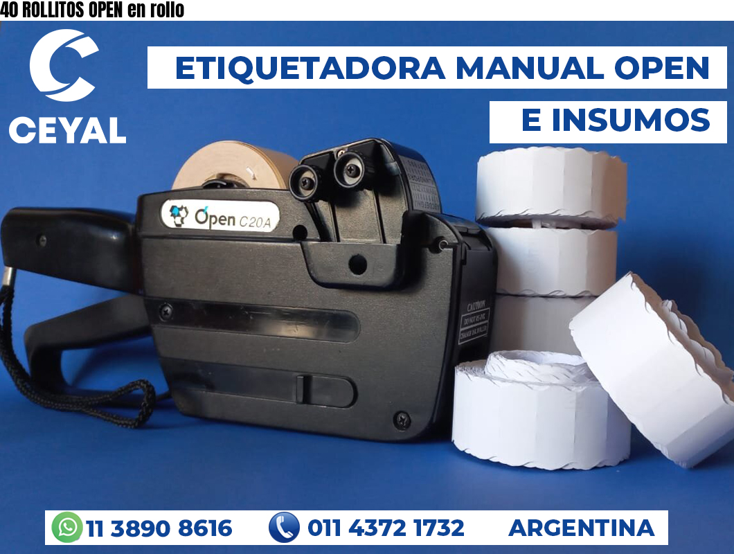 40 ROLLITOS OPEN en rollo