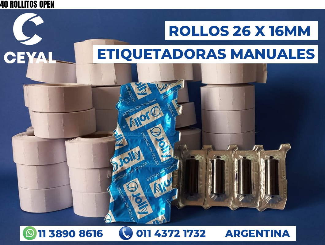 40 ROLLITOS OPEN