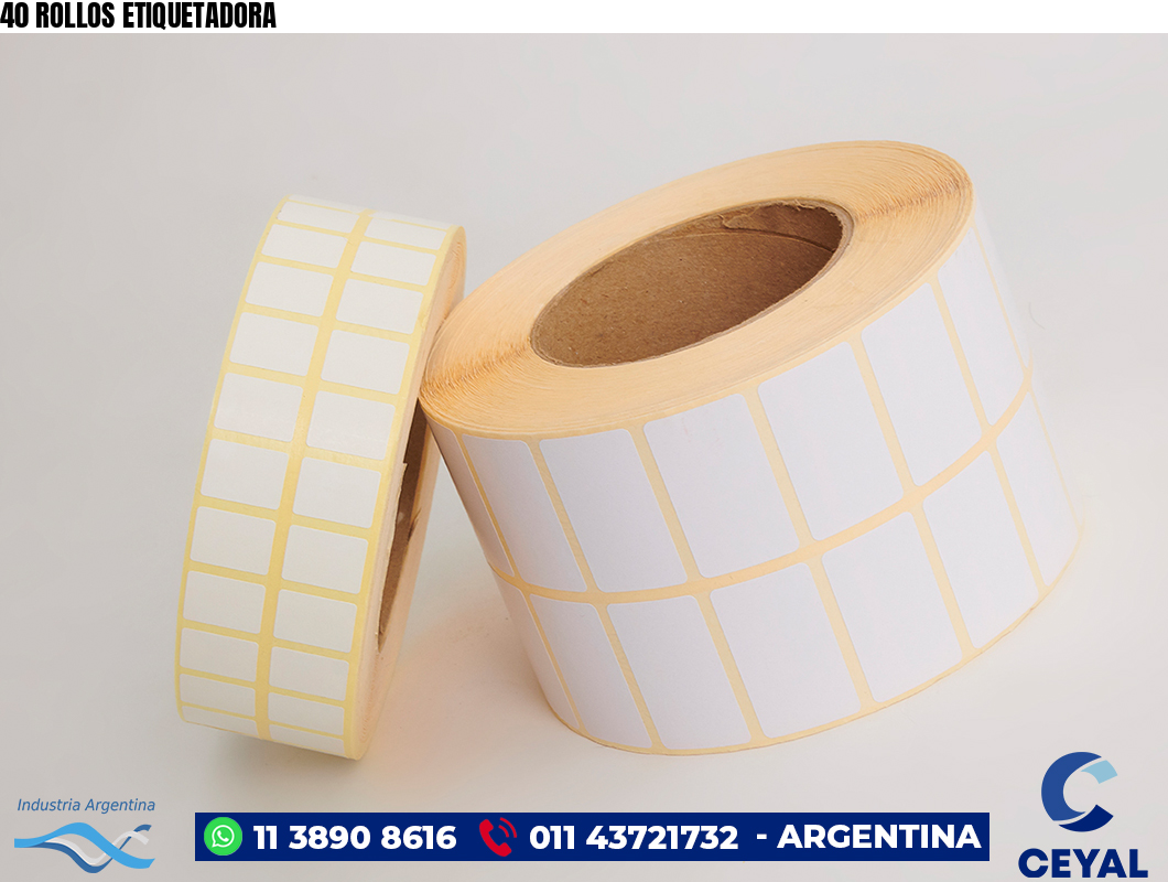 40 ROLLOS ETIQUETADORA