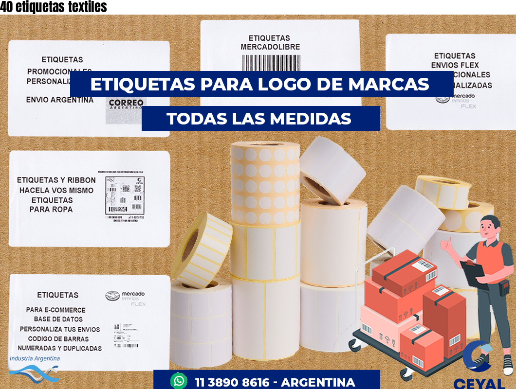 40 etiquetas textiles