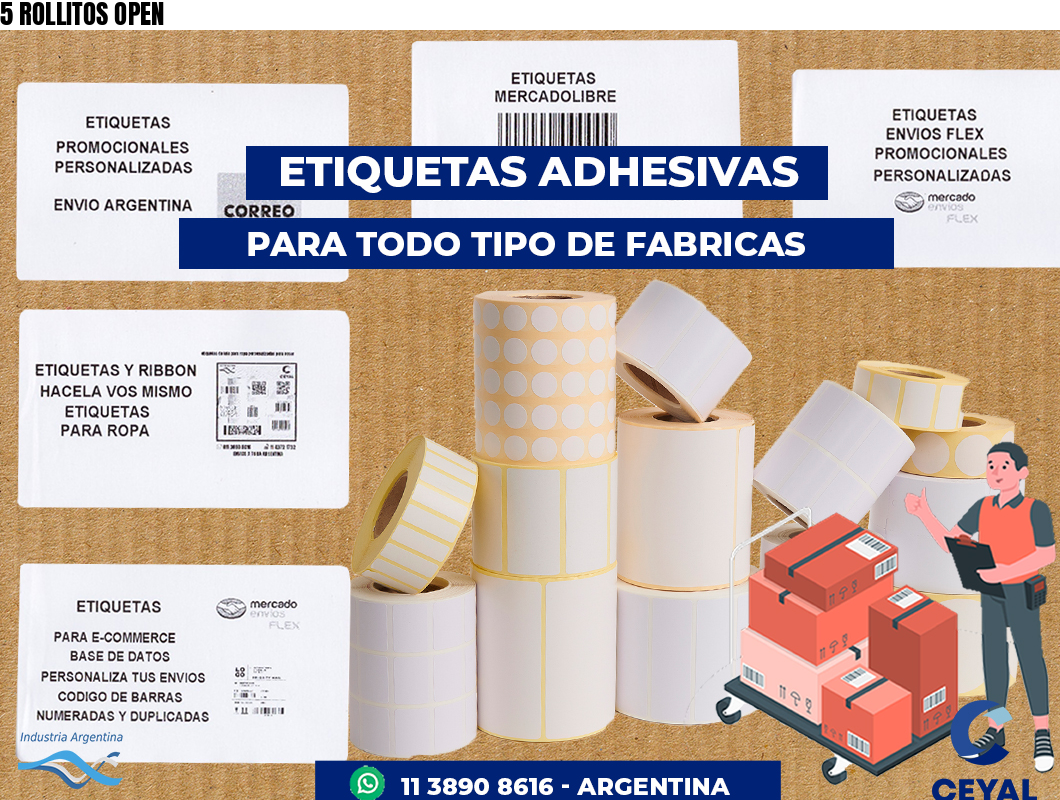 5 ROLLITOS OPEN