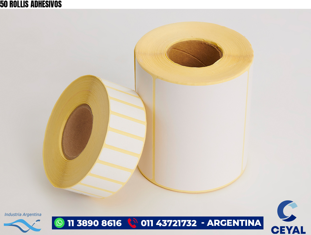 50 ROLLIS ADHESIVOS
