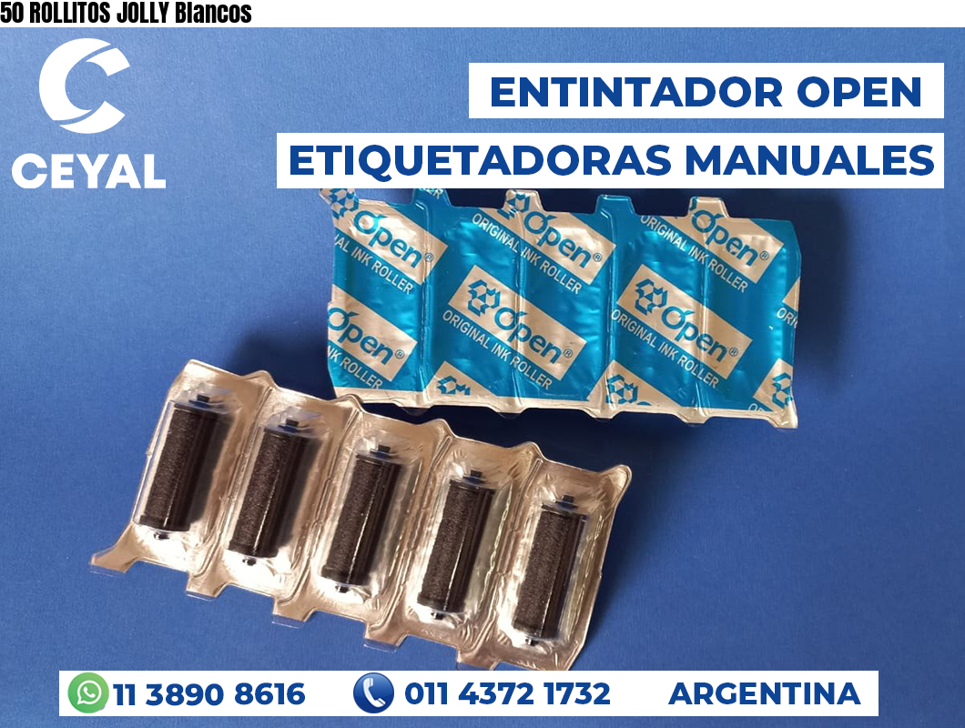 50 ROLLITOS JOLLY Blancos