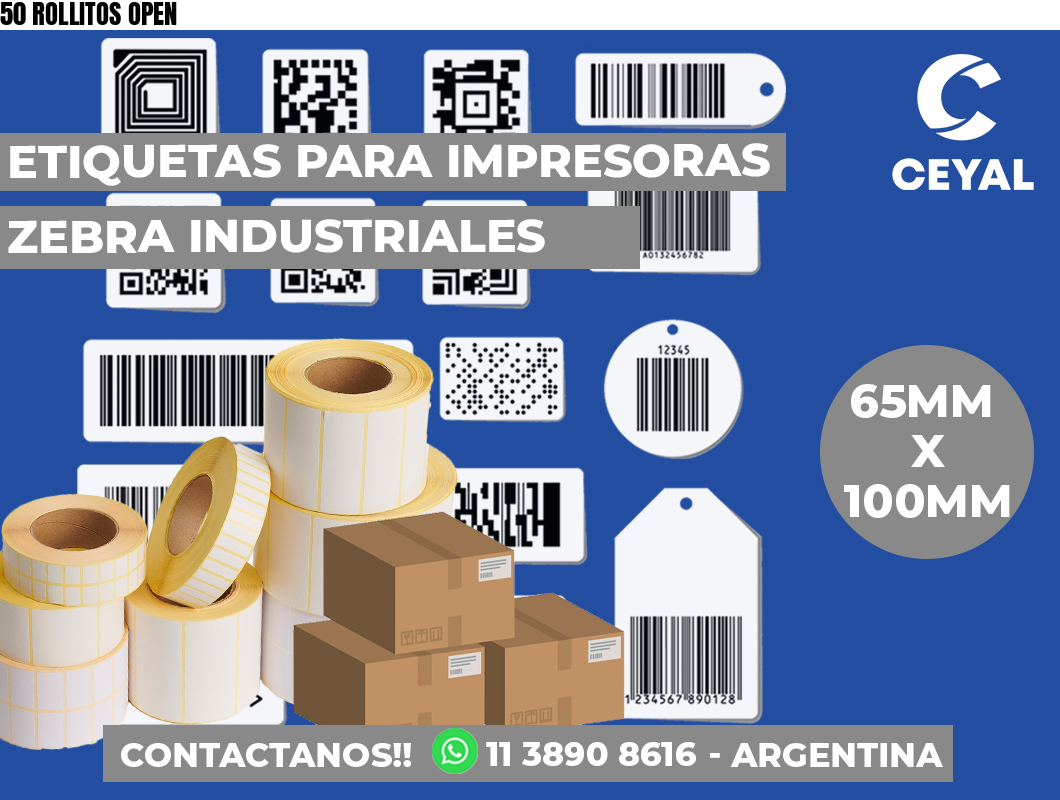 50 ROLLITOS OPEN