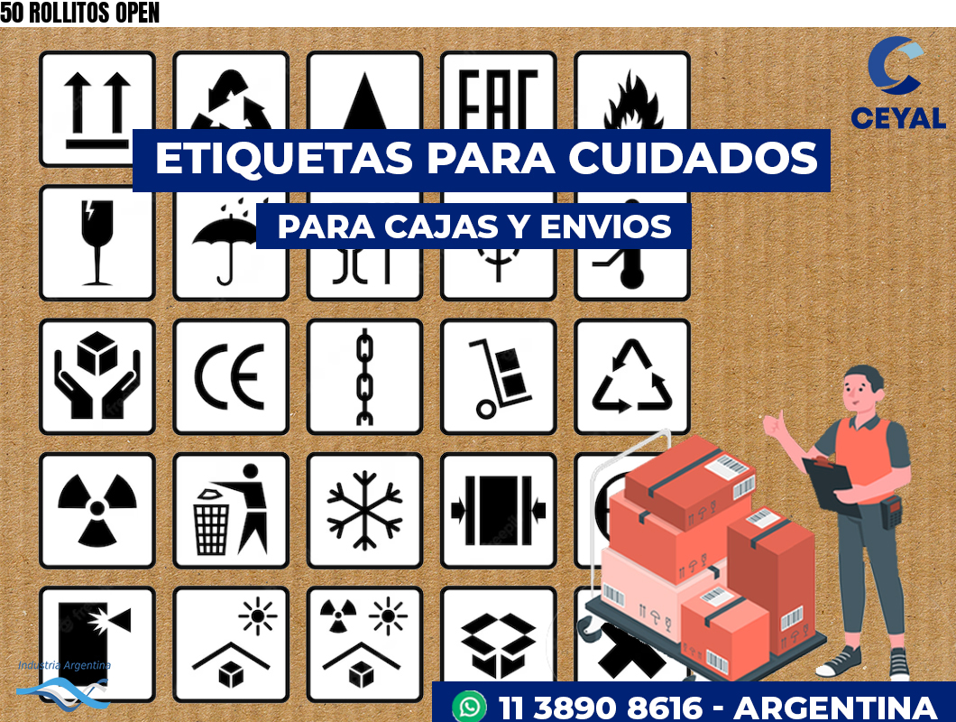 50 ROLLITOS OPEN