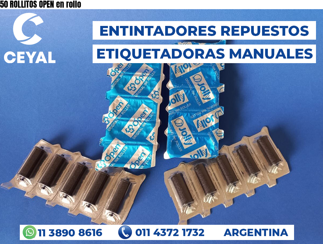 50 ROLLITOS OPEN en rollo