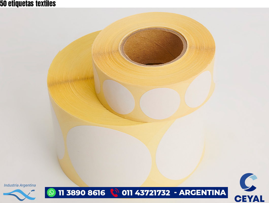 50 etiquetas textiles