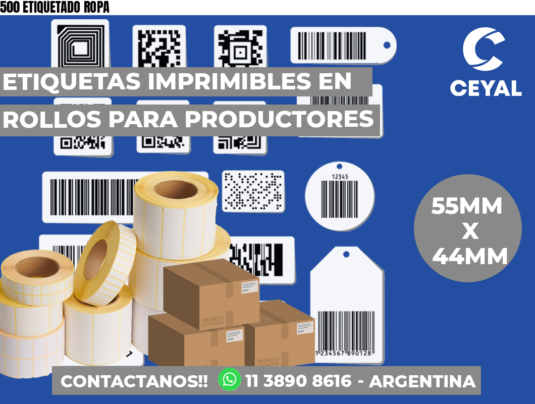 500 ETIQUETADO ROPA