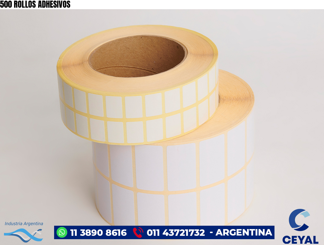 500 ROLLOS ADHESIVOS