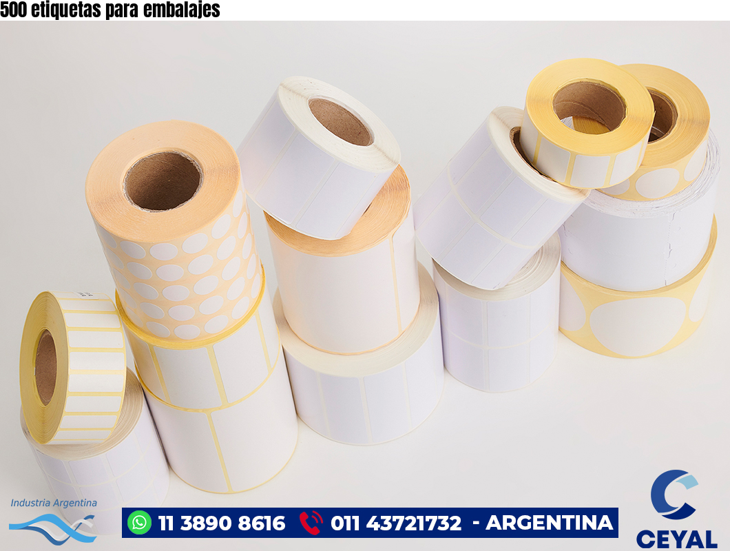 500 etiquetas para embalajes 