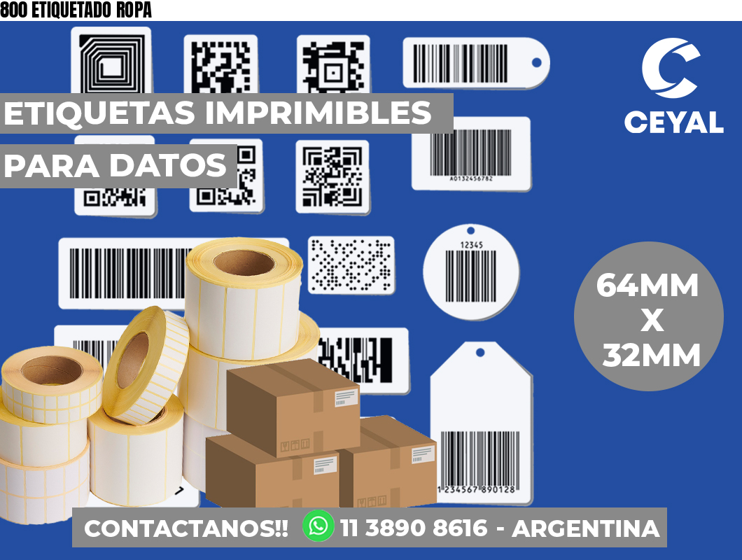 800 ETIQUETADO ROPA
