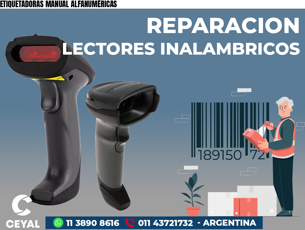ETIQUETADORAS MANUAL ALFANUMÉRICAS