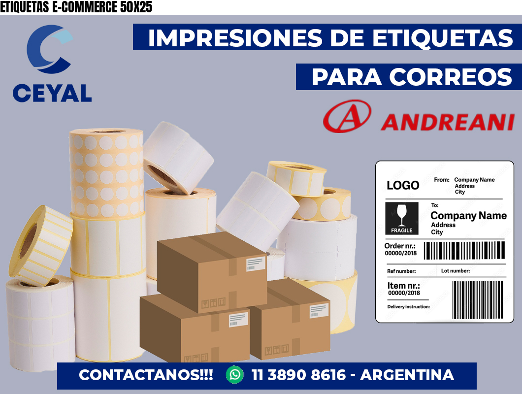 ETIQUETAS E-COMMERCE 50X25