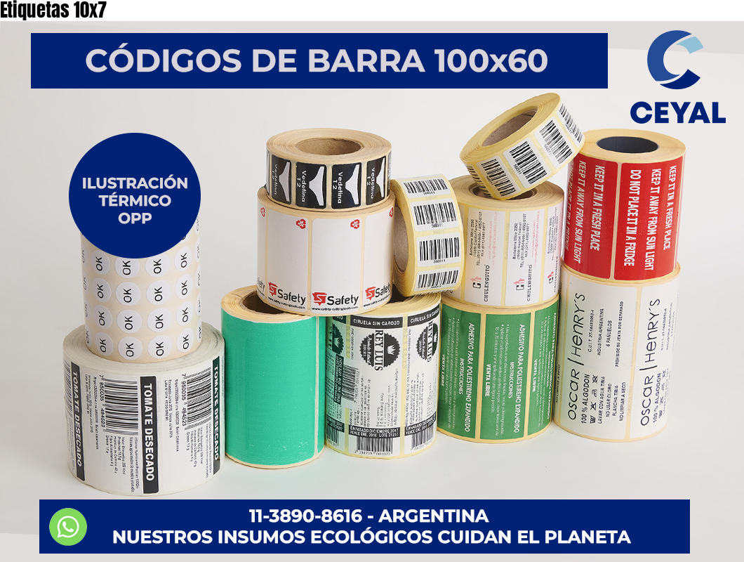 Etiquetas 10×7