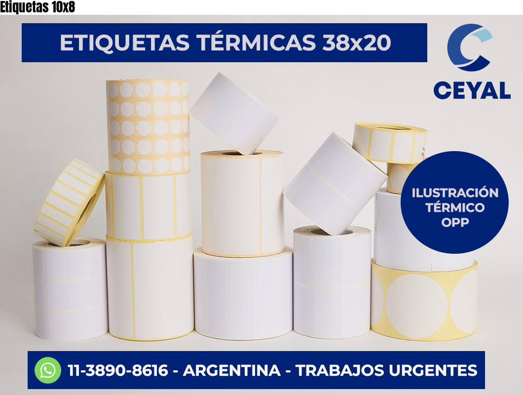 Etiquetas 10×8
