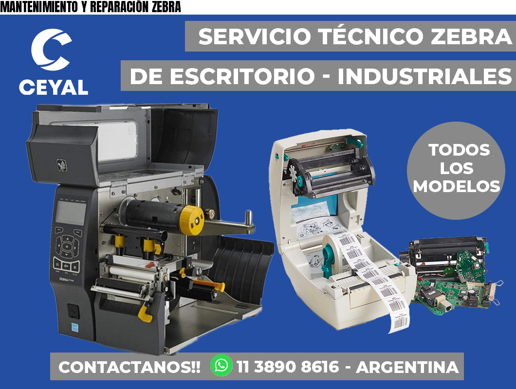 MANTENIMIENTO Y REPARACIÓN ZEBRA