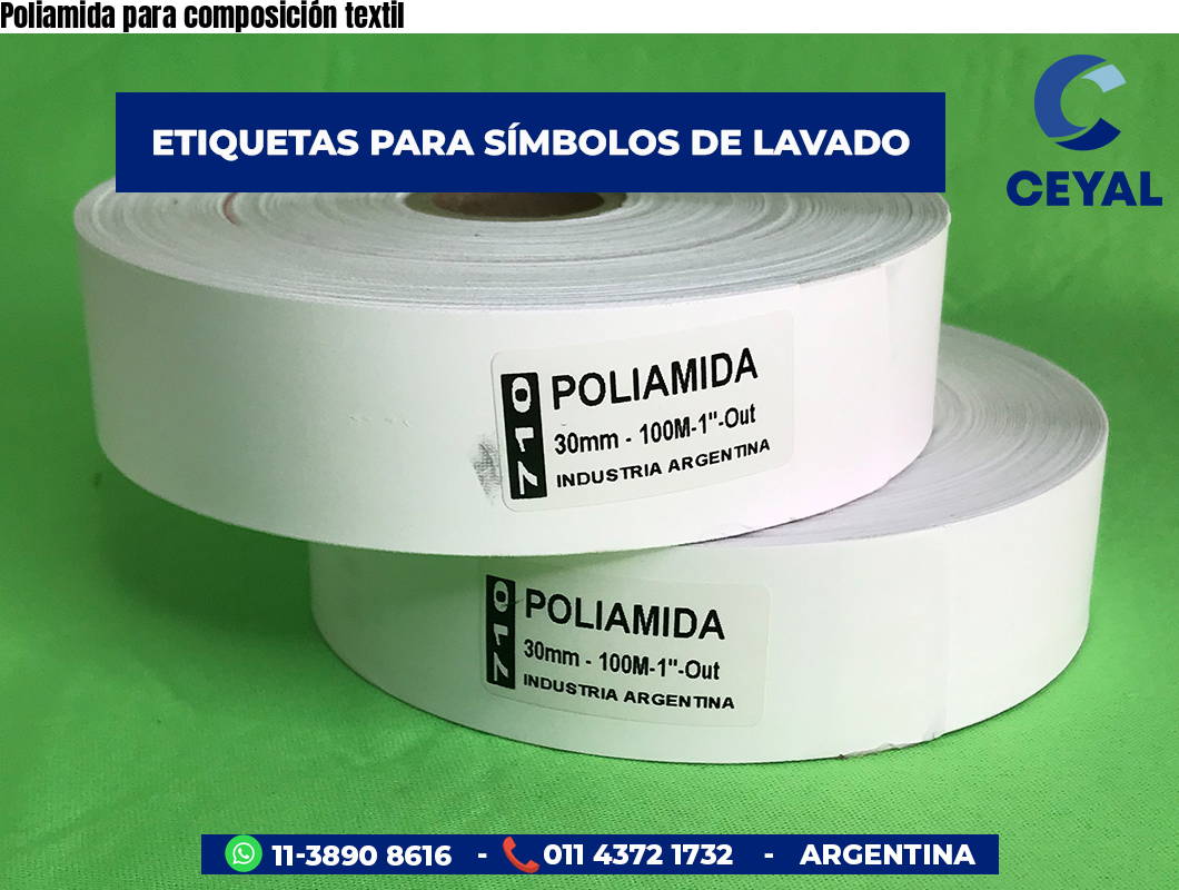 Poliamida para composición textil