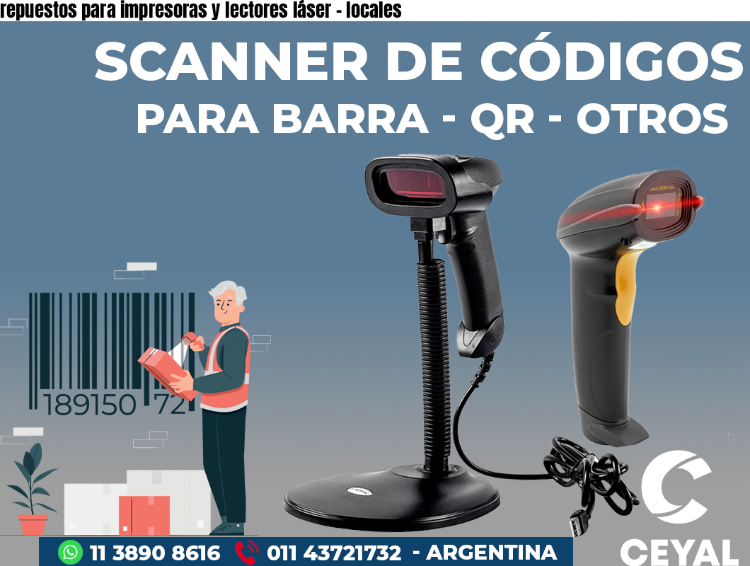 repuestos para impresoras y lectores láser - locales